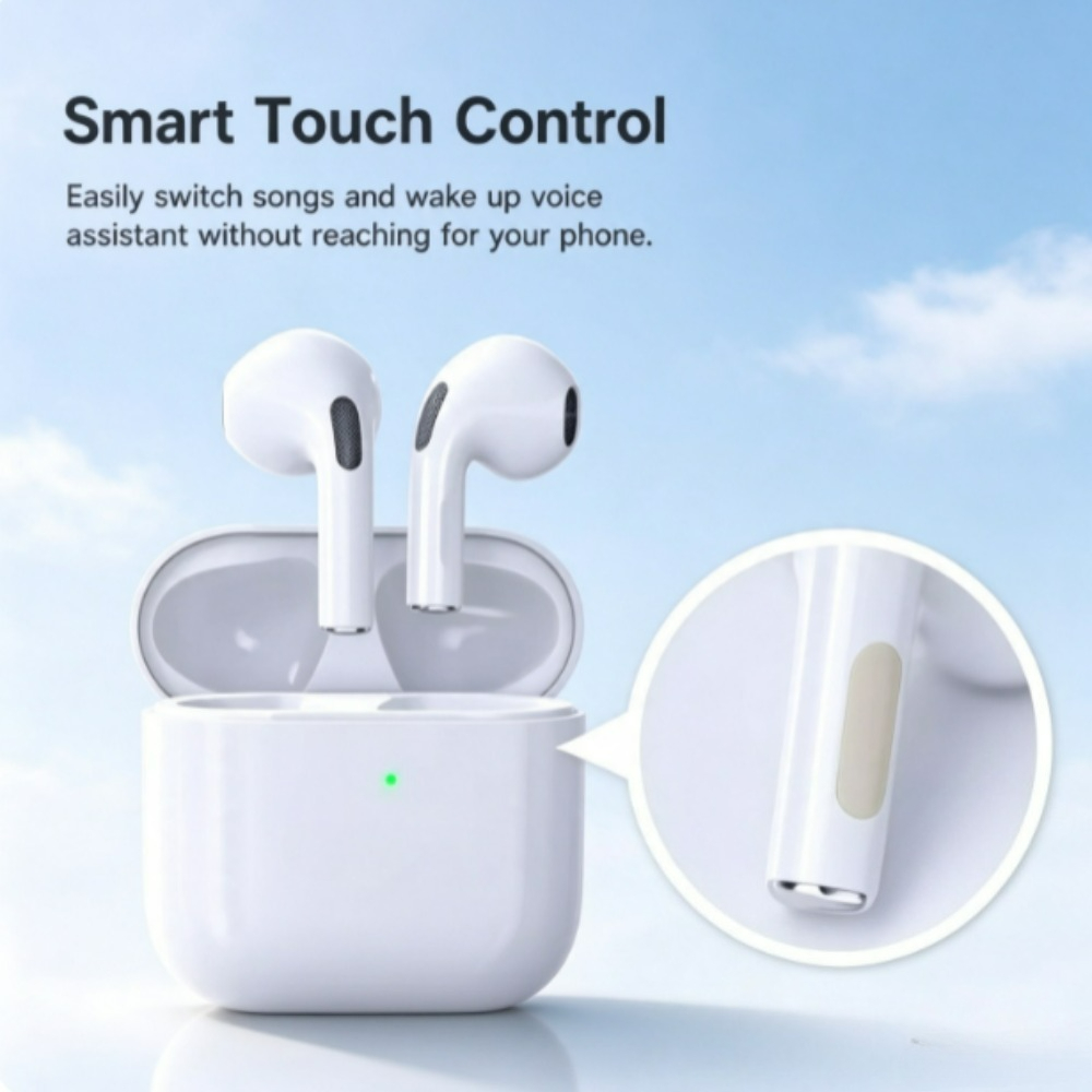 Wireless Earbuds Tws - Headset Bluetooth Nirkabel Pro4 TWS, Earphone