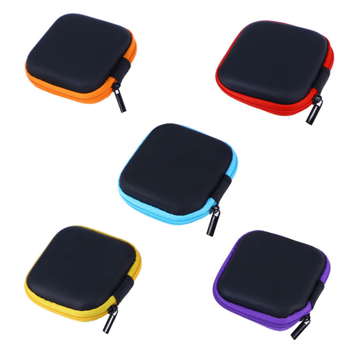 5 buah Kotak Penyimpanan Earbu - Headphone Case Hard ulasan dan harga