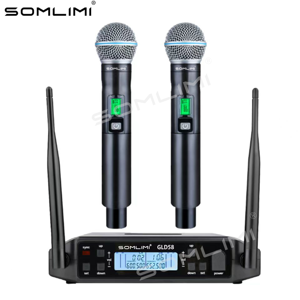 SOMLIMI G24-A58 600MHz Mikrofo - Shure Mic Sm58 ulasan dan harga