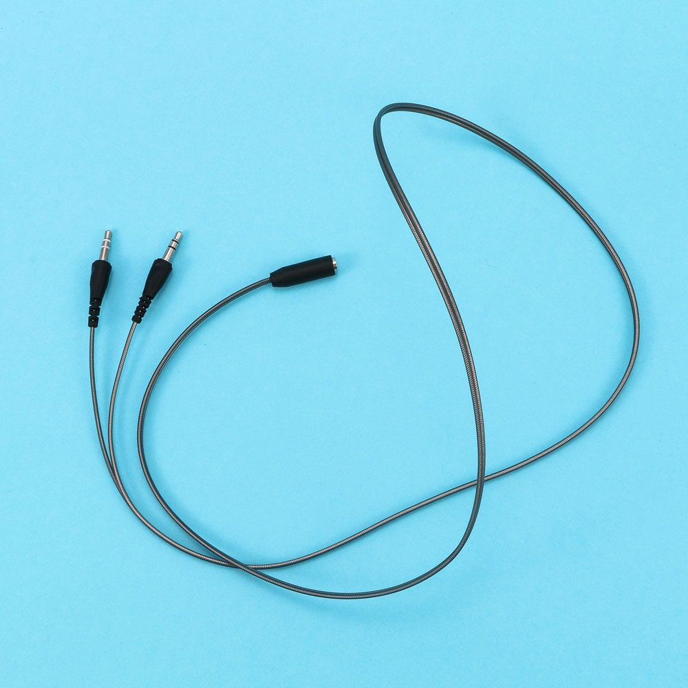1M 3.5MM Perempuan Ke 2 Laki-l - Earphone Splitter Jack ulasan dan harga